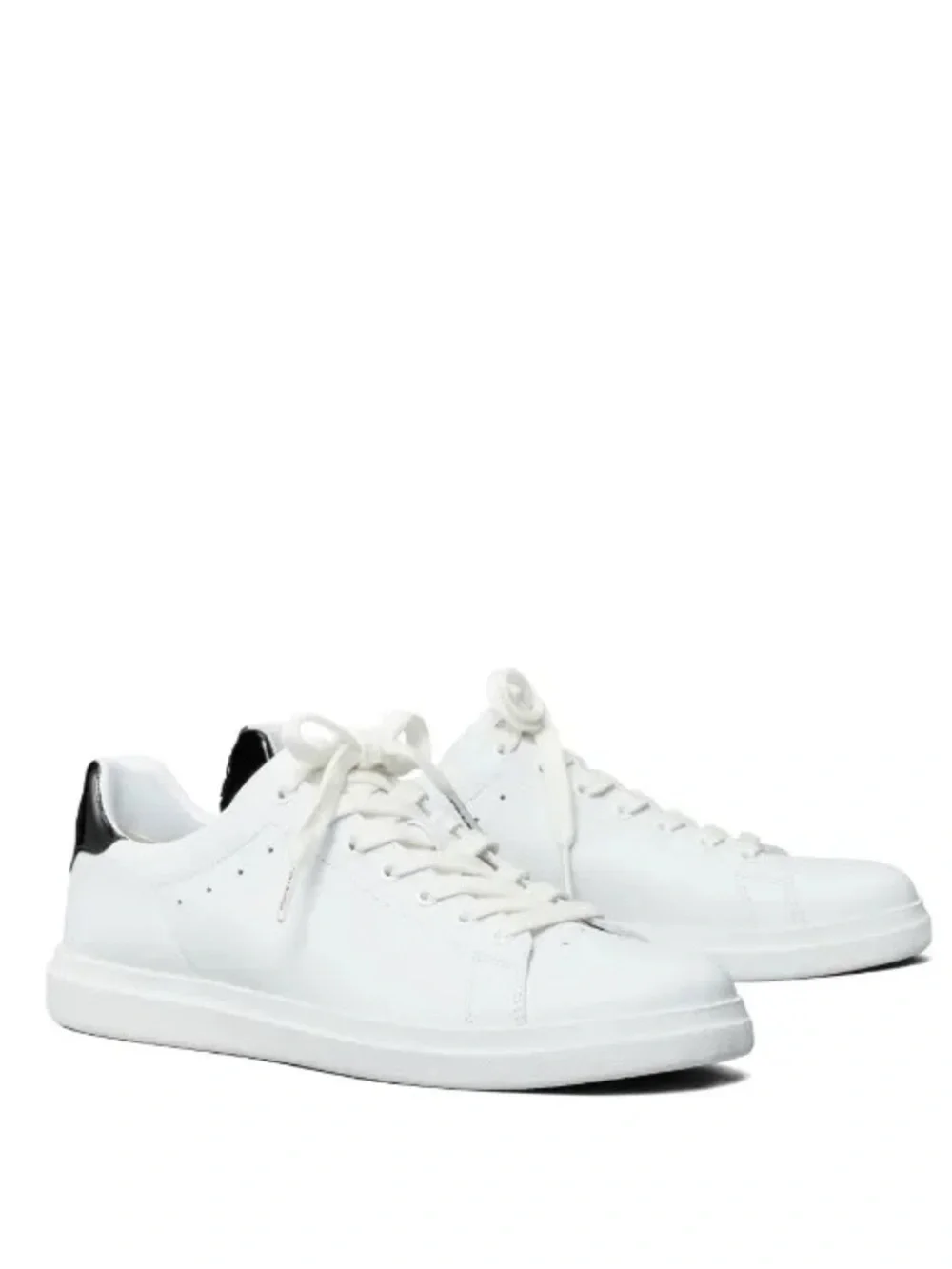 Tory Burch Howell Court leather sneakers Gold Logo Back White 8